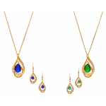 Dong Gurami 2 Pices 22K Gold Plated Necklace Set, DG117